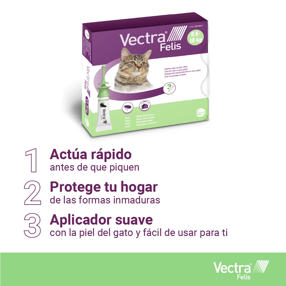 Pipetas Felis Solución Spot-On Para Gatos (42,3mg) 11 Pipetas Felis Solución Spot-On Para Gatos (42,3mg) - Imagen 9