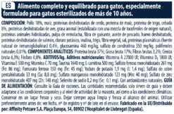 Advance Cat Sterilized Senior +10 -Animalear Ventas 11859 7 7