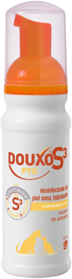 DOUXO S3 PYO Mousse Desinfectante De Piel Sana E Hidratante Del Perro Y Gato