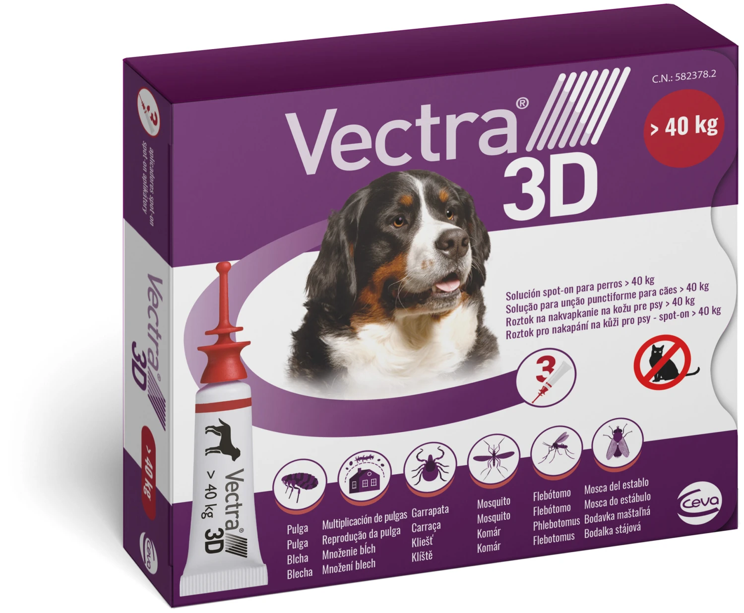 Pipetas 3D Solución Spot-On Para Perros De Más De 40kg 3 Pipetas 3D Solución Spot-On Para Perros De Más De 40kg