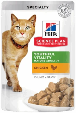 Hill's Pack 12 Science Plan Youthful Vitality Pollo En Pouche