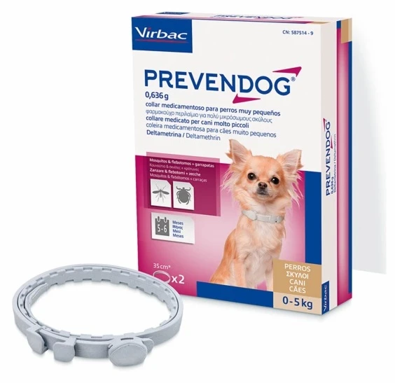 Virbac Collar Antiparasitario Para Perros Muy Pequeños (-5 Kg) (0,636g) 3 Virbac Collar Antiparasitario Para Perros Muy Pequeños (-5 Kg) (0,636g)