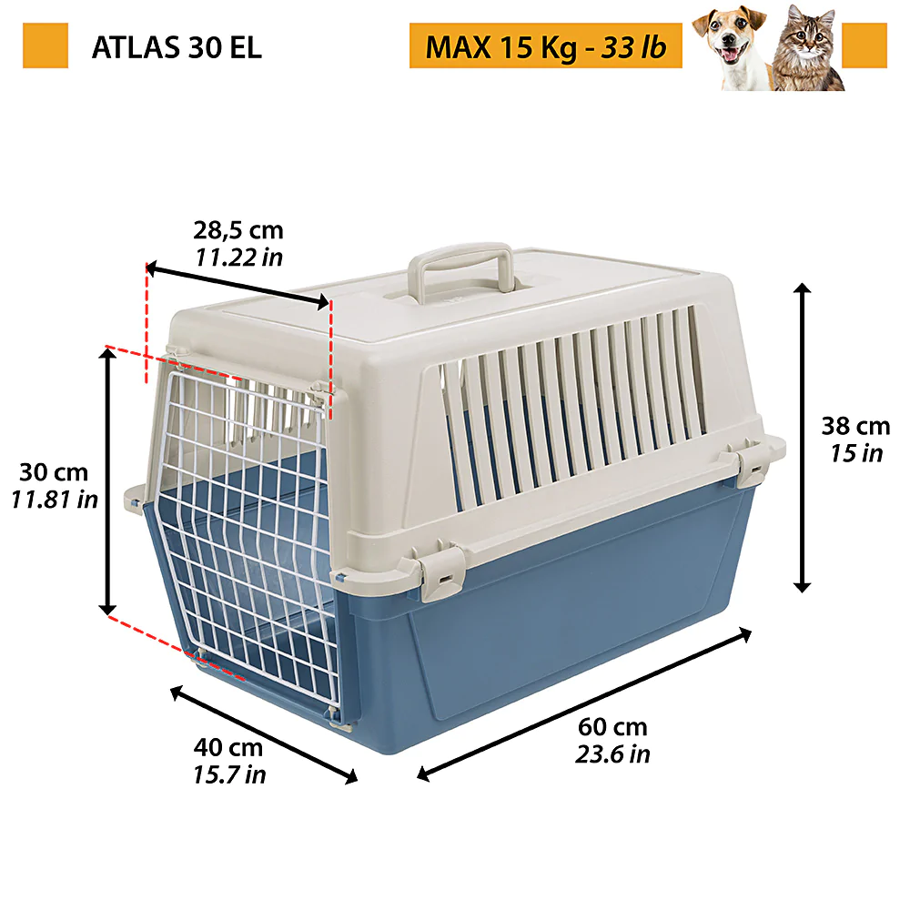 FERPLAST Transportín Atlas EL Para Perros Y Gatos 9 FERPLAST Transportín Atlas EL Para Perros Y Gatos - Imagen 7