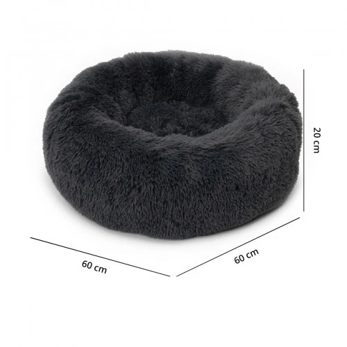 Catit Cama Fluffy Gris Oscuro 4 Catit Cama Fluffy Gris Oscuro - Imagen 2