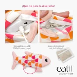 Catit Groovy Fish Azul 19 Catit Groovy Fish Azul -Animalear Ventas 43021 43022 Catit Groovy Fish Panel 3 EU ES 6286495bc06a1