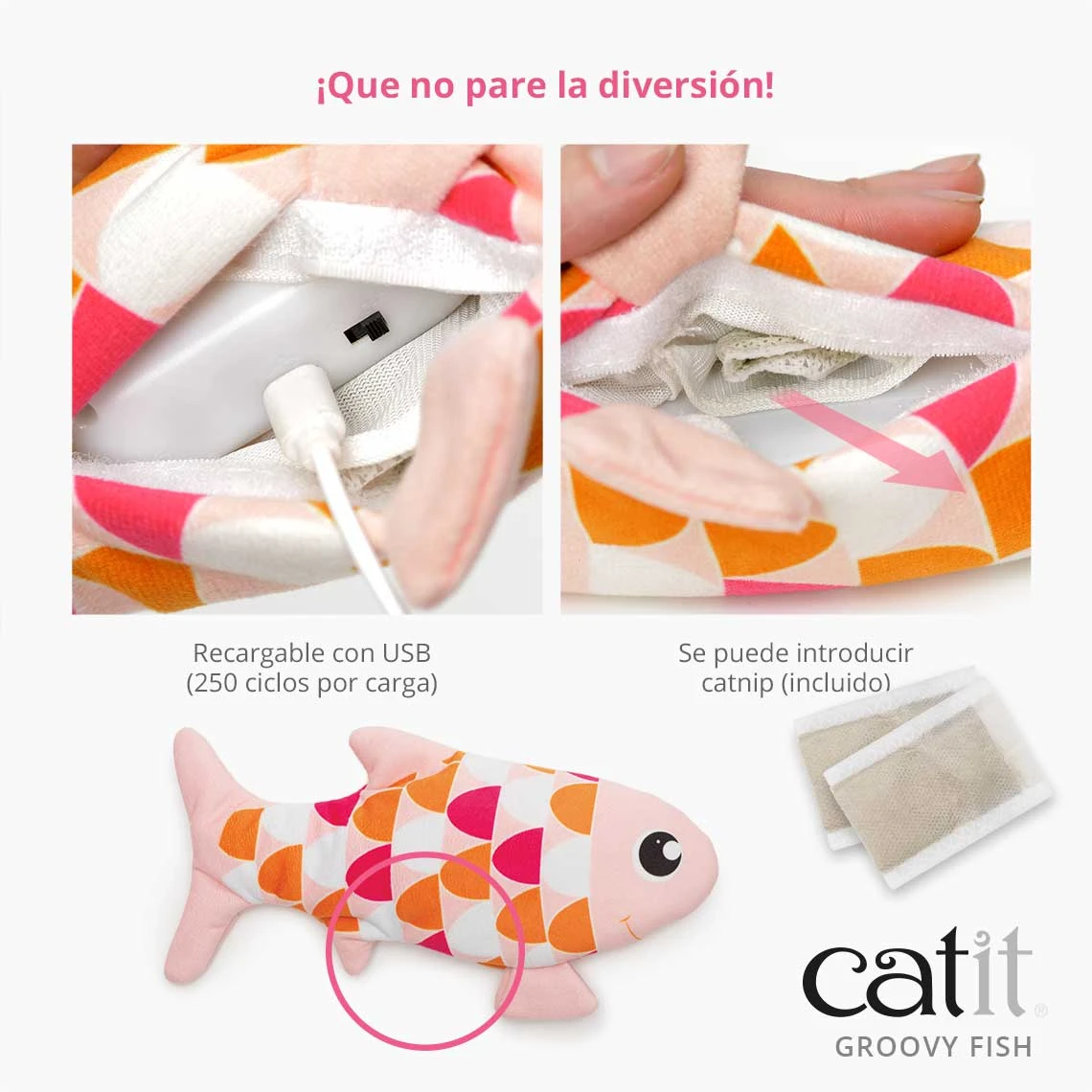Catit Groovy Fish Azul 11 Catit Groovy Fish Azul - Imagen 9