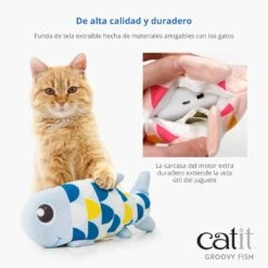 Catit Groovy Fish Naranja -Animalear Ventas 43021 43022 Catit Groovy Fish Panel 4 EU ES 62864955a6923