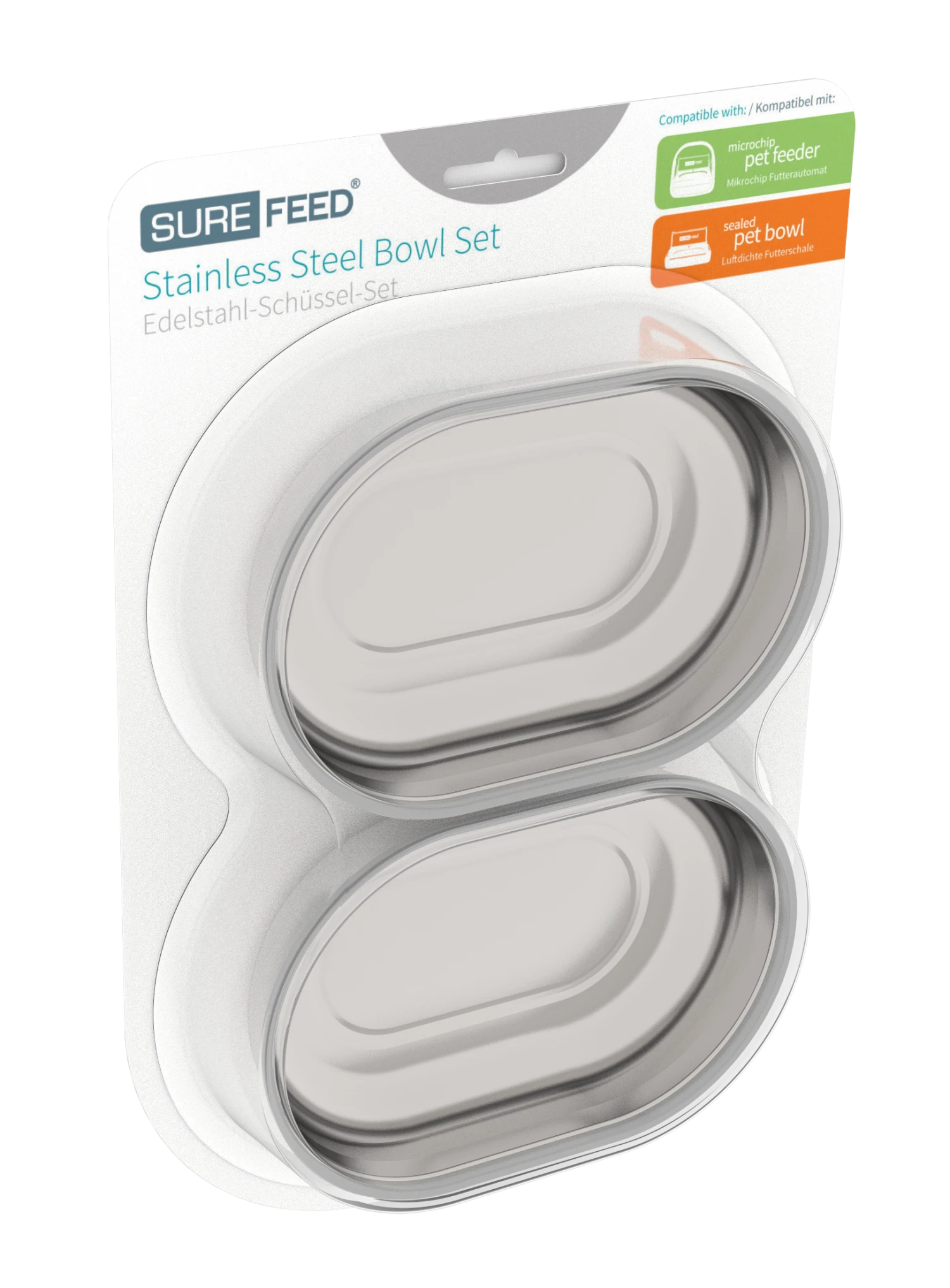 Juego De Cuencos De Acero Inoxidable Para Comedero SureFeed 4 Juego De Cuencos De Acero Inoxidable Para Comedero SureFeed - Imagen 2