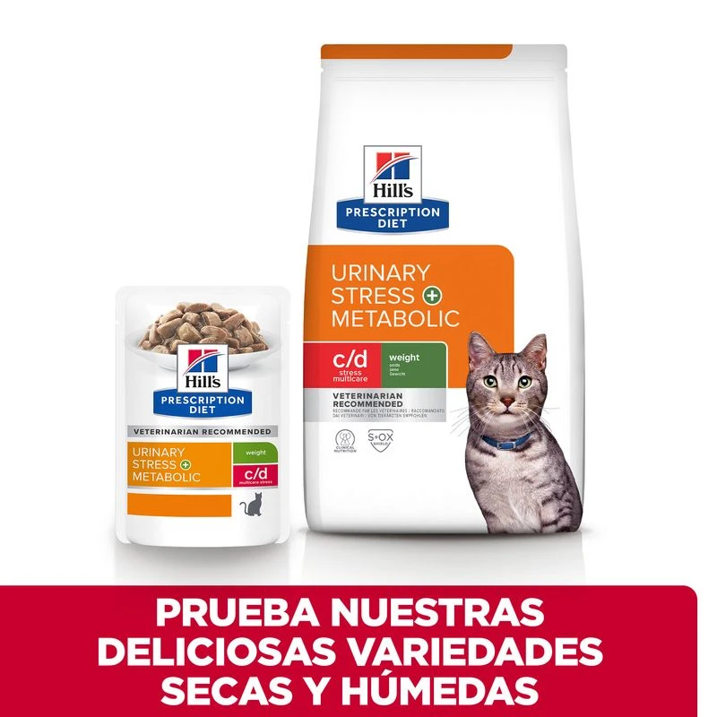 Hill's Pienso Prescription Feline C/d Urinary Stress + Metabolic 6 Hill's Pienso Prescription Feline C/d Urinary Stress + Metabolic - Imagen 4
