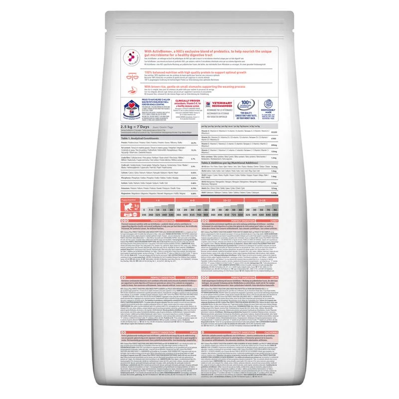 Hill's Science Plan Puppy Large Breed Perfect Digestion Con Pollo Y Arroz 4 Hill's Science Plan Puppy Large Breed Perfect Digestion Con Pollo Y Arroz - Imagen 2