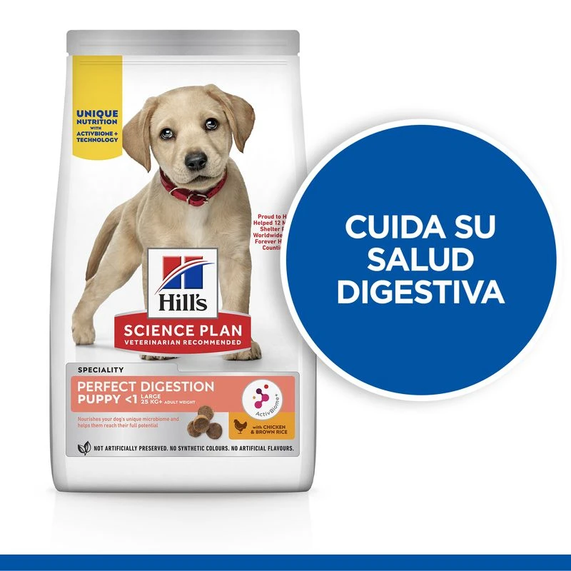 Hill's Science Plan Puppy Large Breed Perfect Digestion Con Pollo Y Arroz 7 Hill's Science Plan Puppy Large Breed Perfect Digestion Con Pollo Y Arroz - Imagen 5