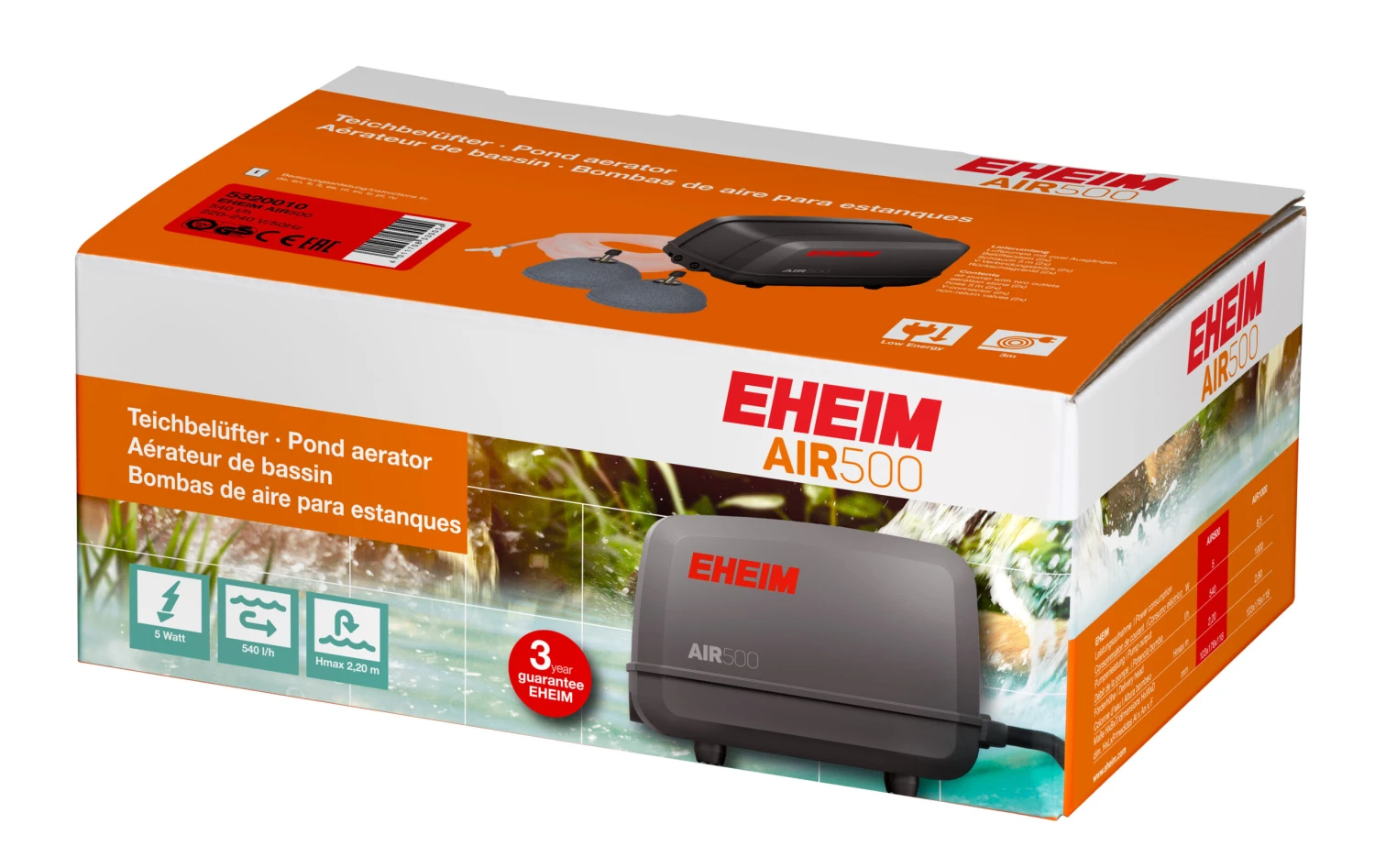 EHEIM Compresor De Aire AIR 500 Uso Exterior 3 EHEIM Compresor De Aire AIR 500 Uso Exterior