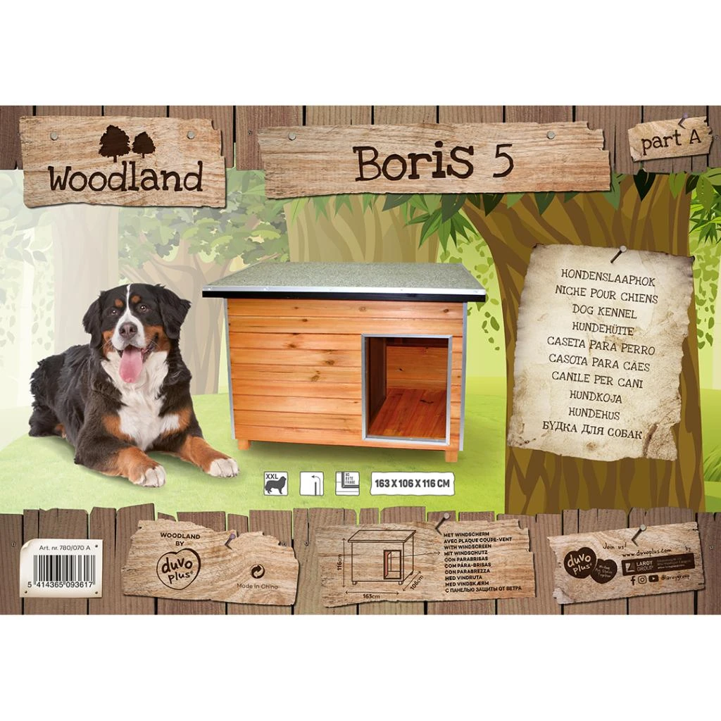 Caseta Para Perro Woodland Boris 6 Caseta Para Perro Woodland Boris - Imagen 4