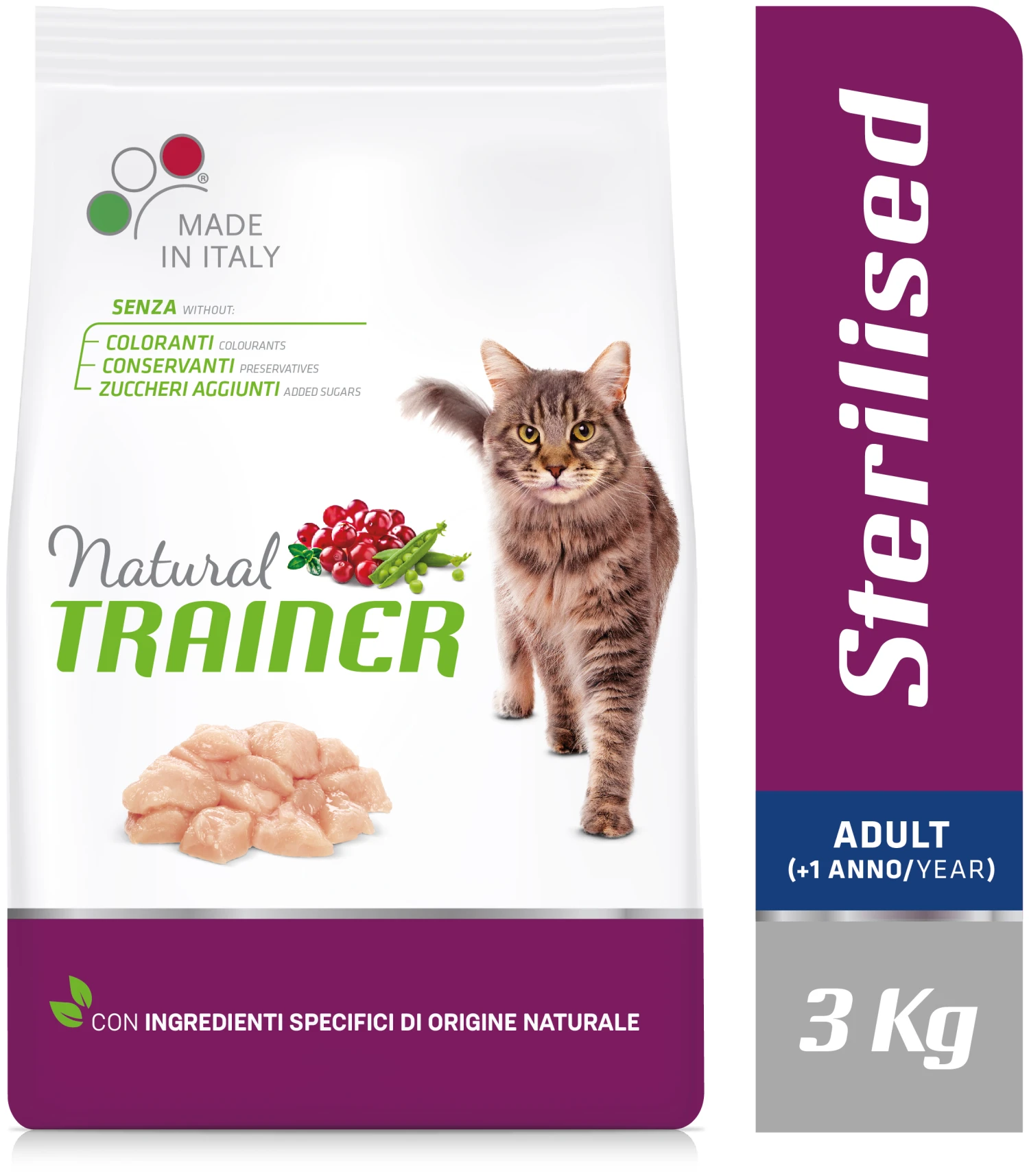 Trainer Natural Adult Sterilised Con Carne Blanca 4 Trainer Natural Adult Sterilised Con Carne Blanca - Imagen 2