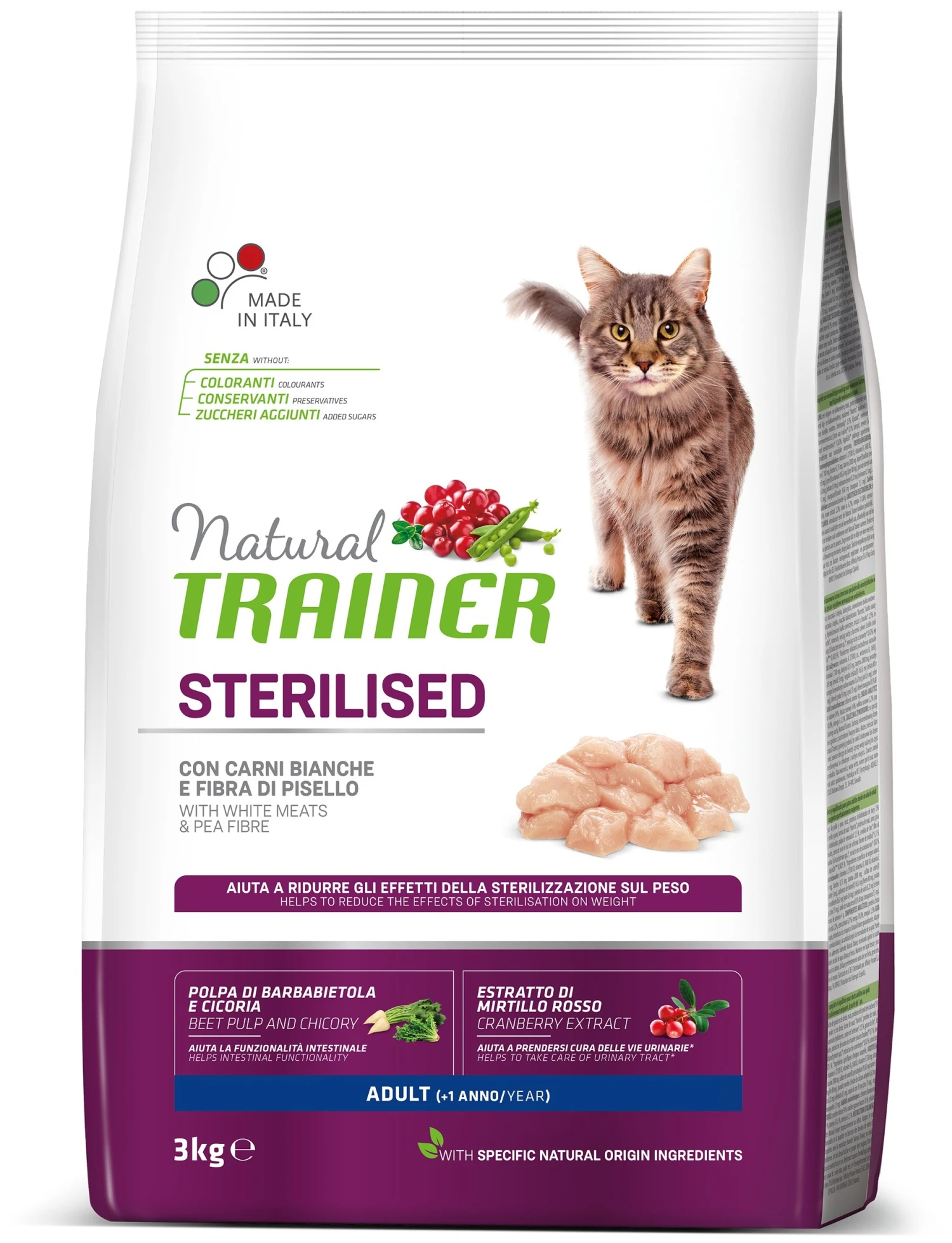 Trainer Natural Adult Sterilised Con Carne Blanca 3 Trainer Natural Adult Sterilised Con Carne Blanca