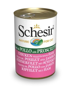 Schesir Pack 24 Pollo Con Jamon Para Su Mascota