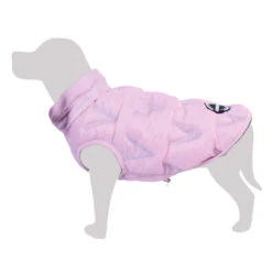 Chaleco Acolchado Reversible Rosa-Gris Claro Feroe