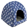 Iglú Para Perros Y Gatos Con Huellas Azules 2 Iglú Para Perros Y Gatos Con Huellas Azules -Animalear Ventas 8435117899544