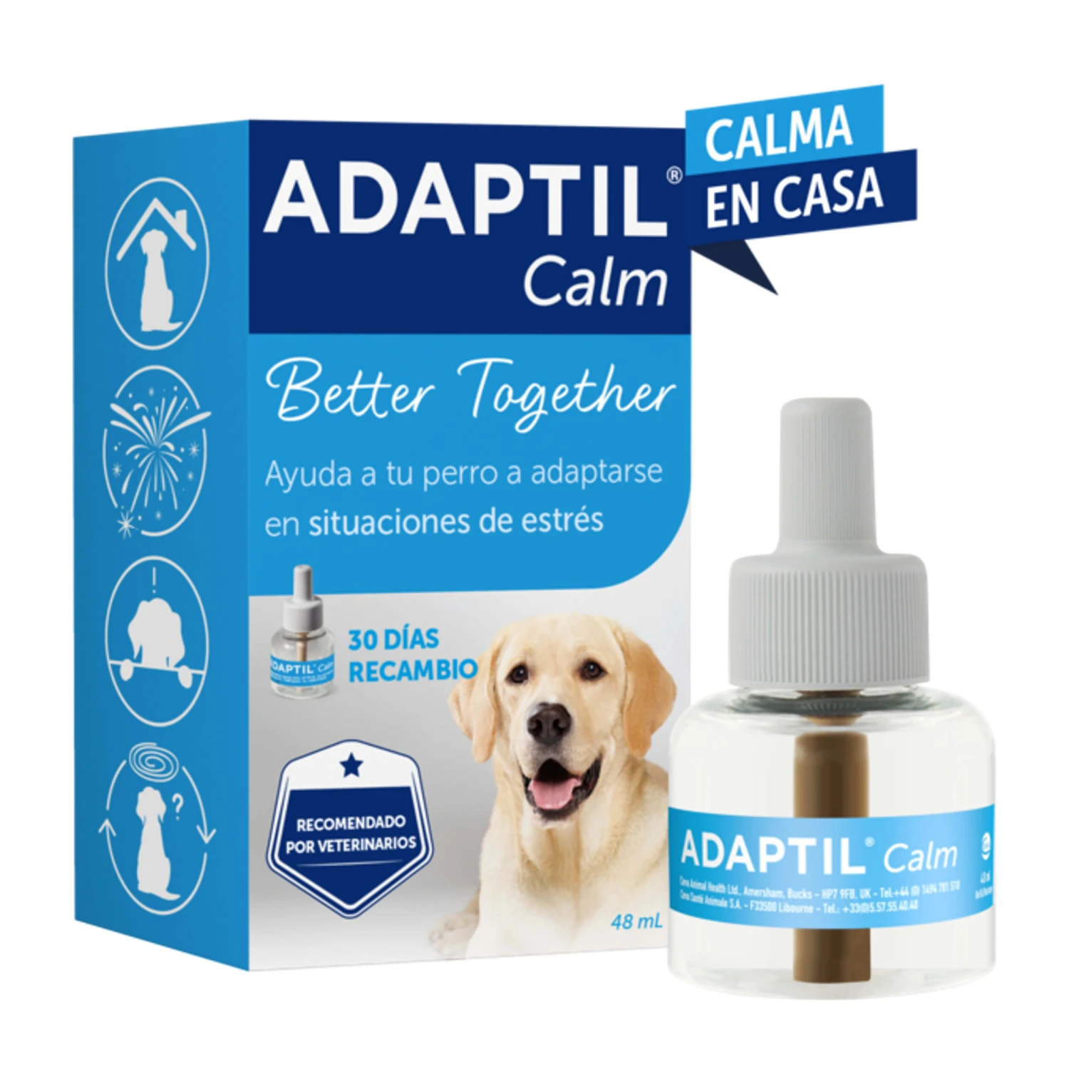 Adaptil Recambio - Tranquilizante Feromonas Para Perro 3 Adaptil Recambio - Tranquilizante Feromonas Para Perro