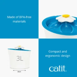 Catit Bebedero Fuente Flor Led para Gatos -Animalear Ventas CATT16 3 637535ddc5ce1