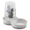 MODERNA Comedero Bebedero Tasty Large Cats In Love 1.5 L -Animalear Ventas Cats in Love H165 0027 grey white 02 62b0259769ac8