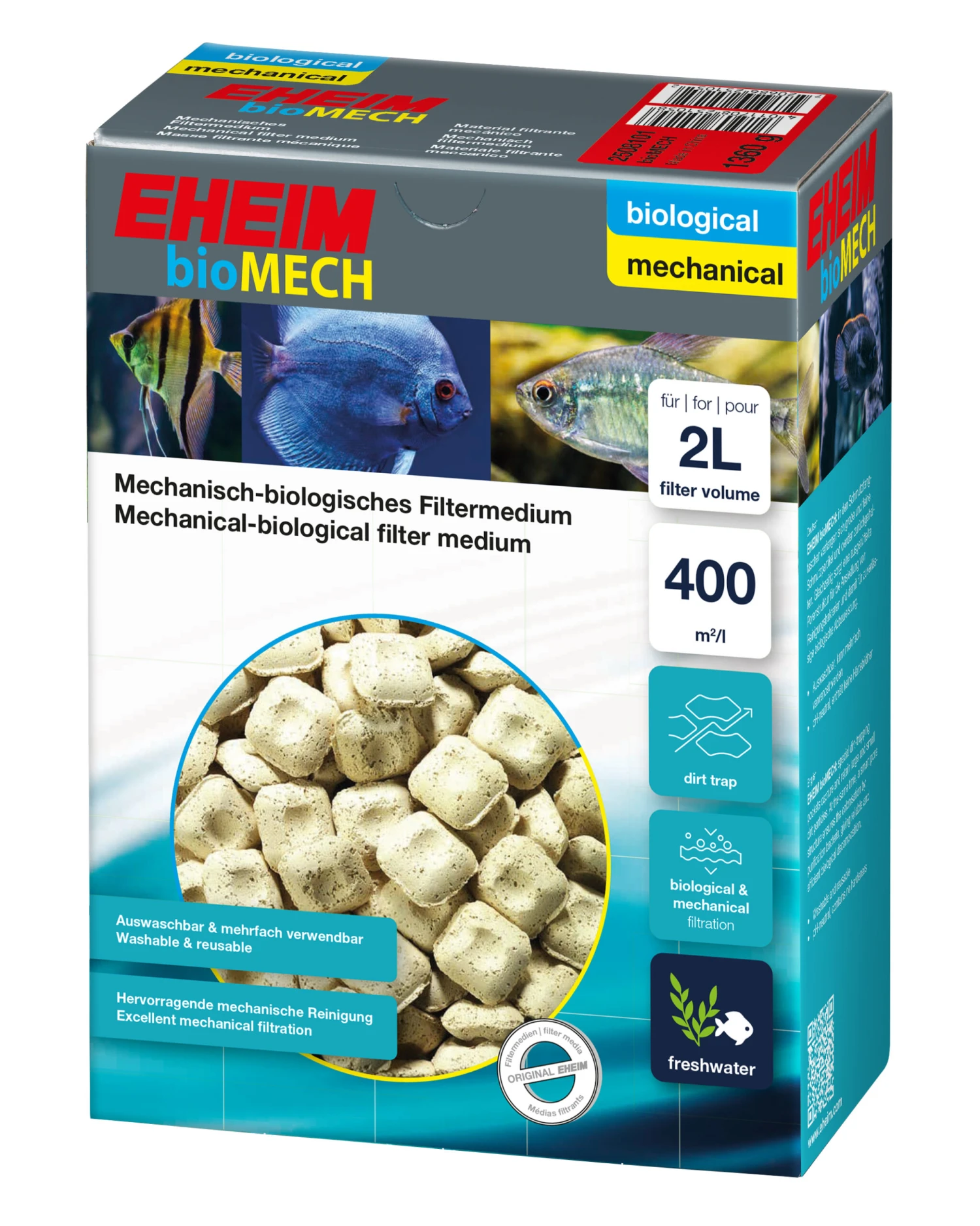 EHEIM Material Filtrante Mecánico BioMech 1420g (~2l) 4 EHEIM Material Filtrante Mecánico BioMech 1420g (~2l) - Imagen 2