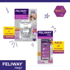 Feliway Help Pack Ahorro 3 Recambios -Animalear Ventas FELIWAY Help 3refill Carousel 7 645cc32b9219e
