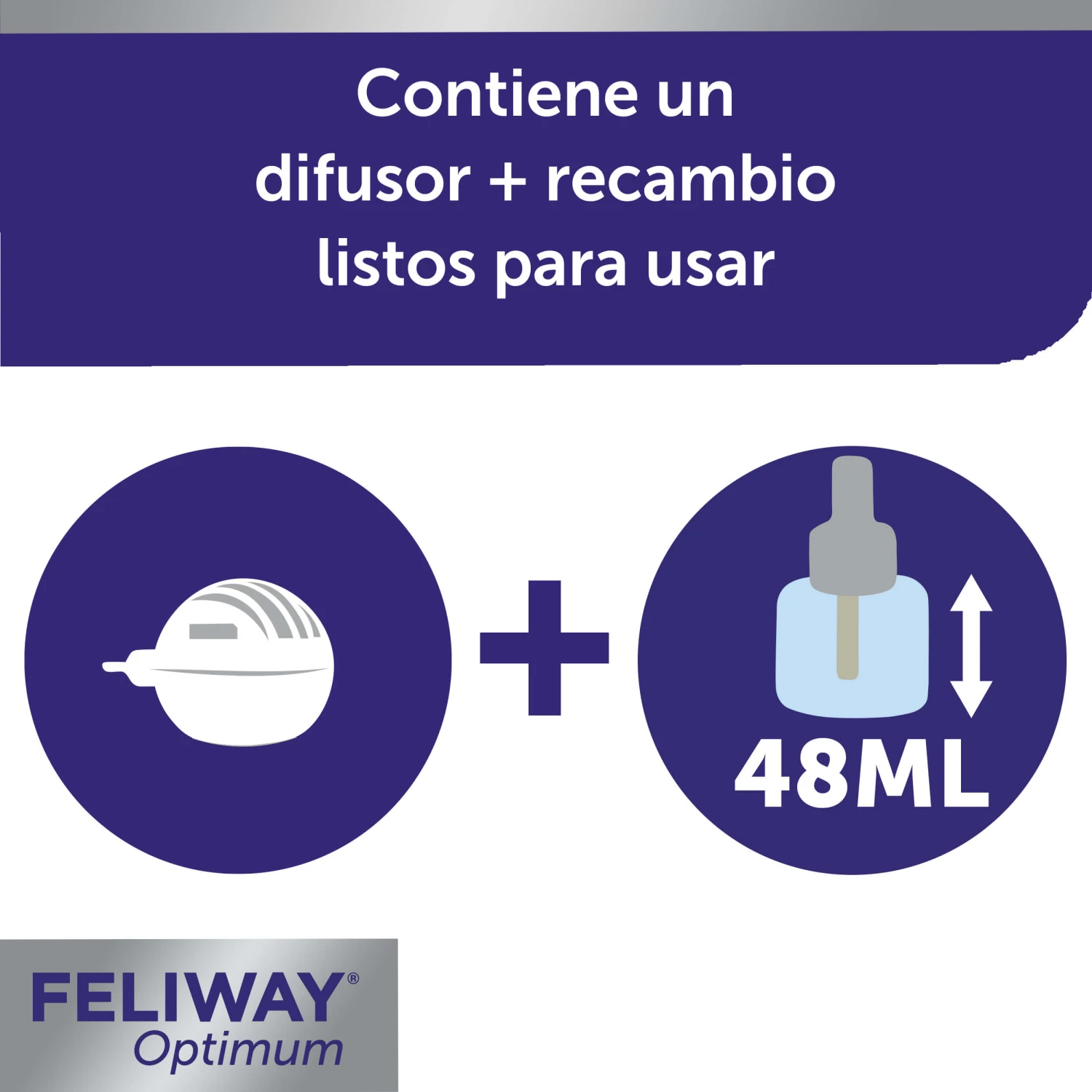 Feliway Optimum Antiestrés Para Gatos Difusor + Recambio 48ml 6 Feliway Optimum Antiestrés Para Gatos Difusor + Recambio 48ml - Imagen 4