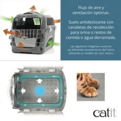 Catit Cabrio Transportín Para Gatos -Animalear Ventas Flujo de aire y ventilacion optimas 1 2 628x628 6284f1ad7c40a