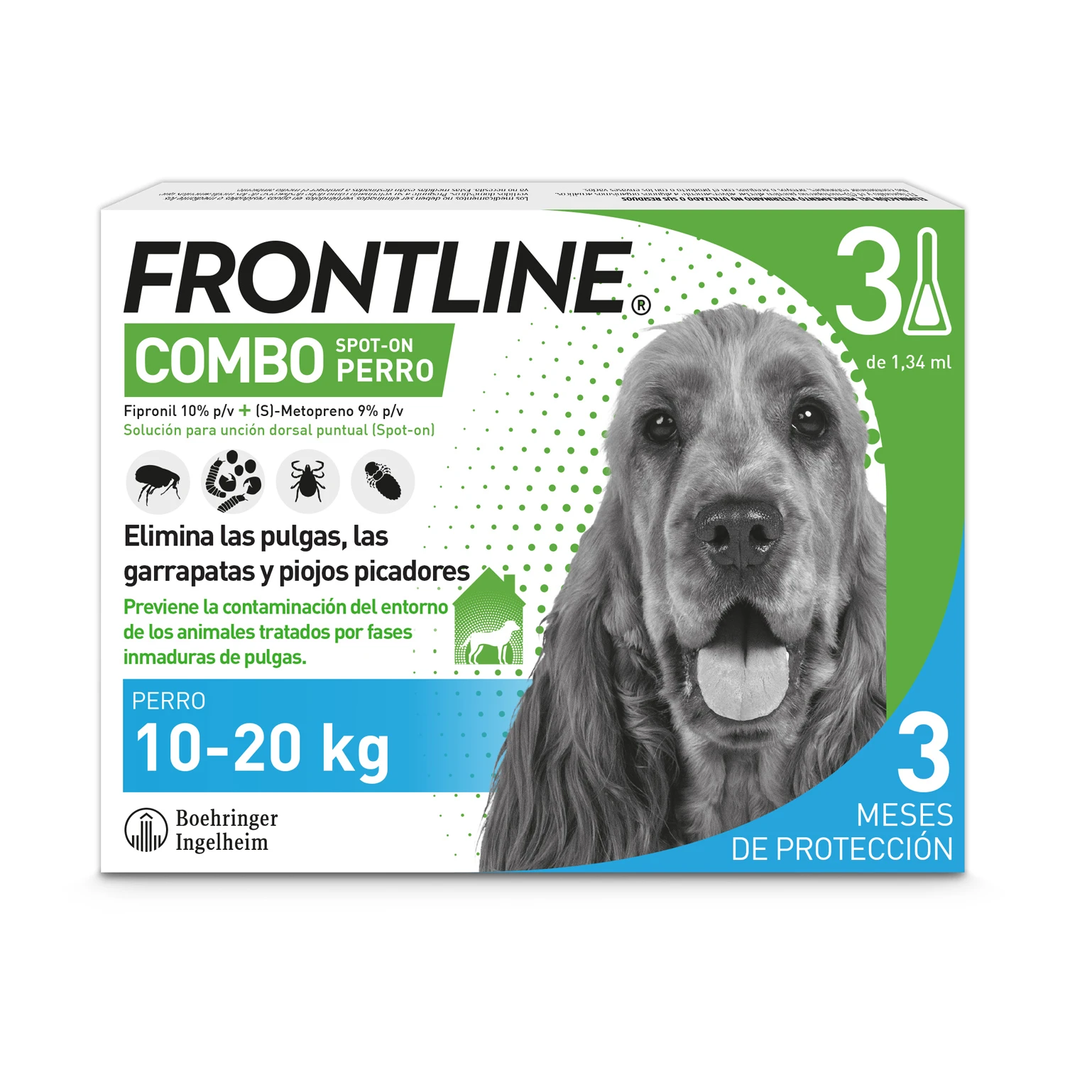 Frontline Pipetas Combo Spot-On Para Perros De 10-20 Kg 3 Frontline Pipetas Combo Spot-On Para Perros De 10-20 Kg