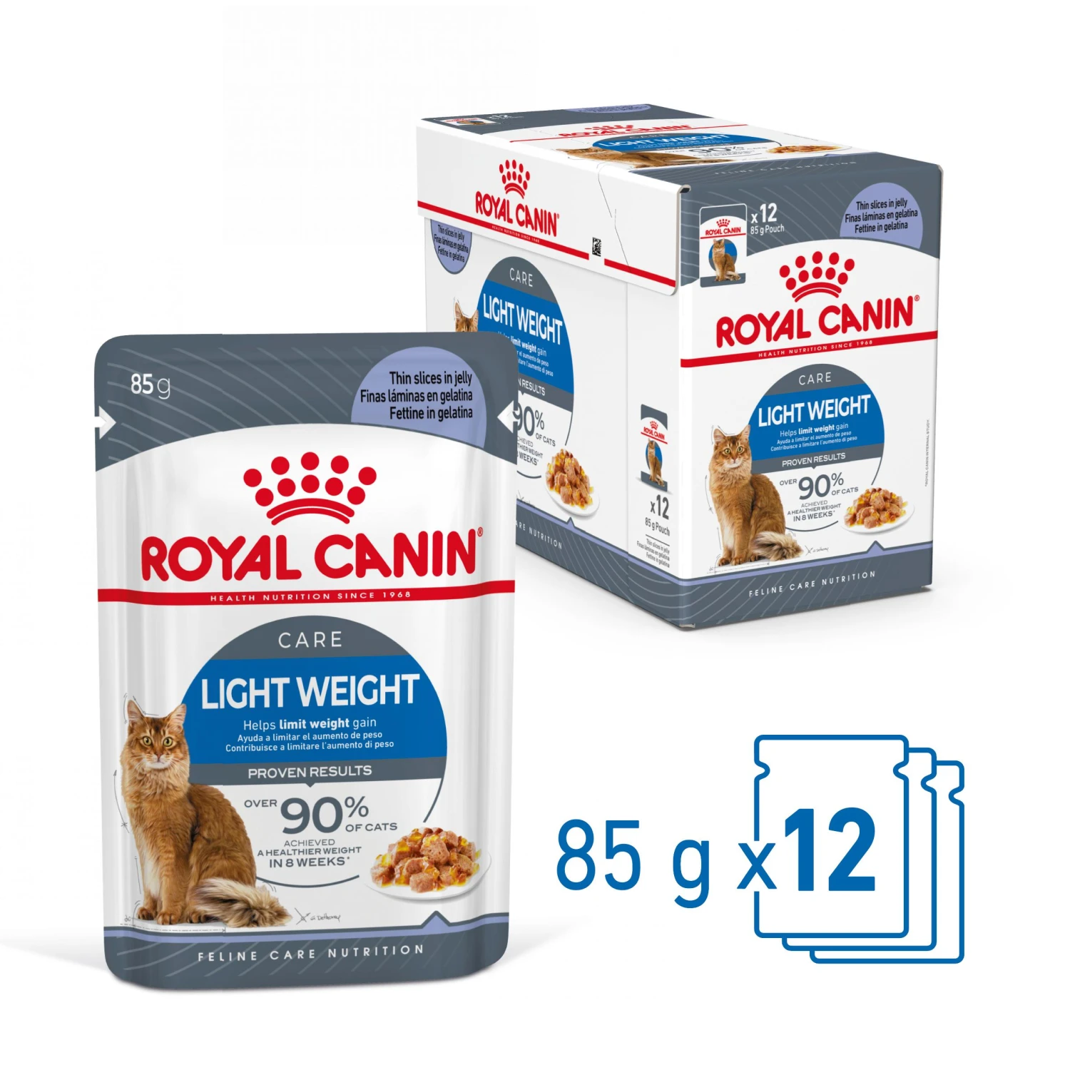 ROYAL CANIN Pack 12 Ultra Light Gelatina 6 ROYAL CANIN Pack 12 Ultra Light Gelatina - Imagen 4