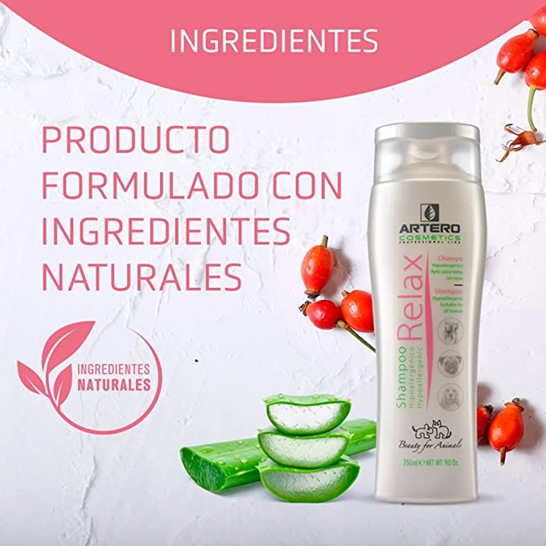 ARTERO Champu Relax Hipoalergénico Para Todas Las Razas 250 Ml 5 ARTERO Champu Relax Hipoalergénico Para Todas Las Razas 250 Ml - Imagen 3