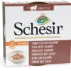 Schesir Pack 14 Atun Con Salmon En Salsa Natural Para Su Mascota