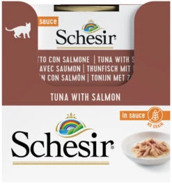 Schesir Pack 14 Atun Con Salmon En Salsa Natural Para Su Mascota -Animalear Ventas atun con salmon en salsa natural para su mascota 4