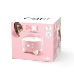 Catit Pixi Fuente Rosa -Animalear Ventas caja fuente pixi 62bacb30420c2