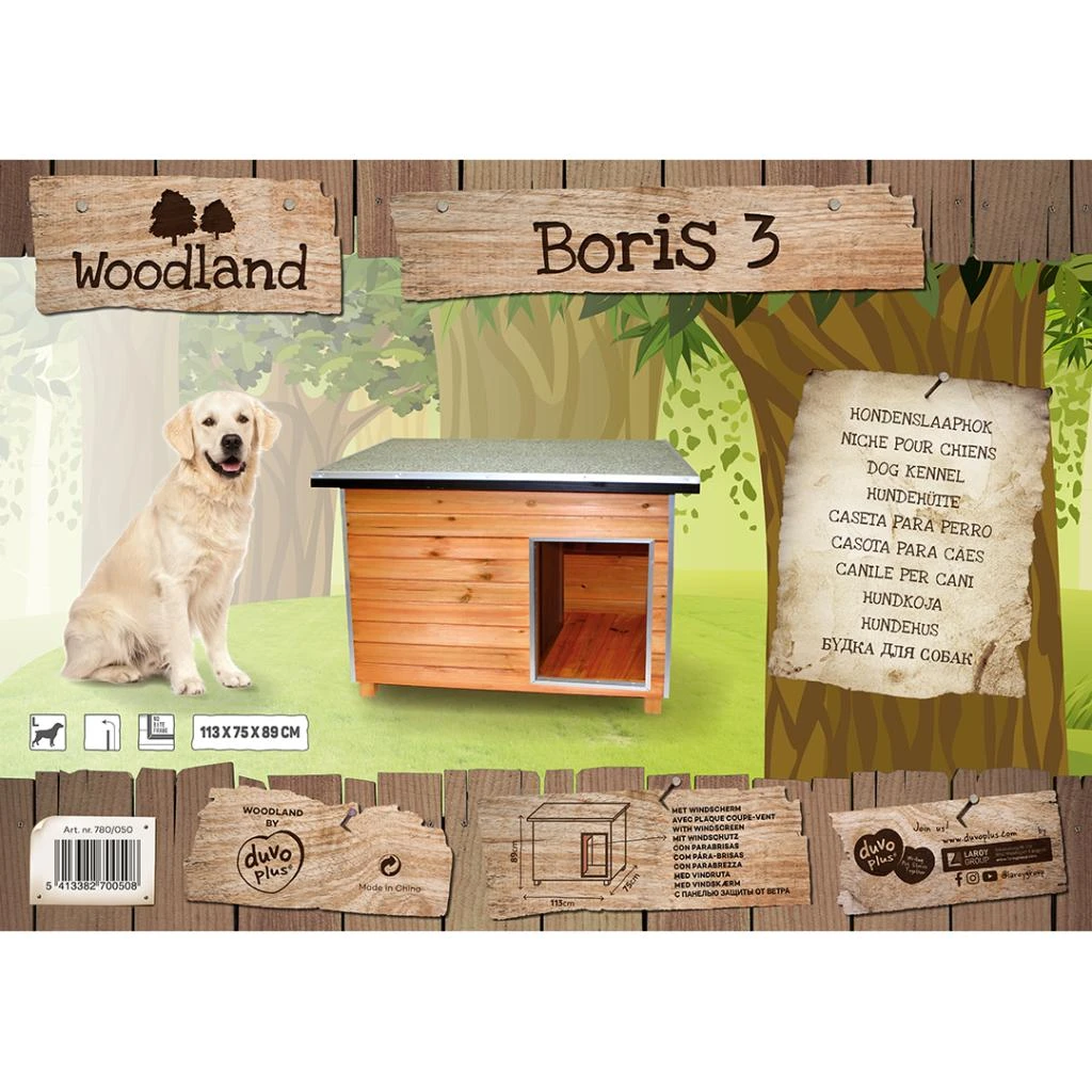 Caseta Para Perro Woodland Boris 4 Caseta Para Perro Woodland Boris - Imagen 2
