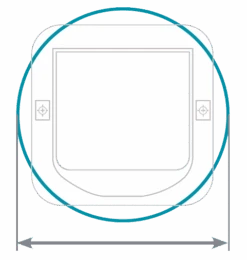 SureFlap Puerta Para Mascotas Blanca -Animalear Ventas cat flap glass mounting dimensions 62b98e1ce9c35