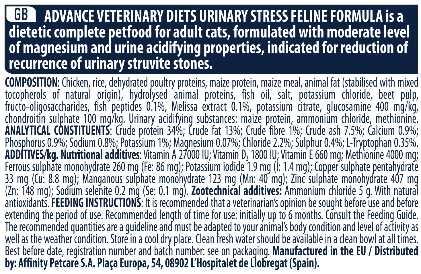 Advance Cat Urinary Stress 11 Advance Cat Urinary Stress - Imagen 9