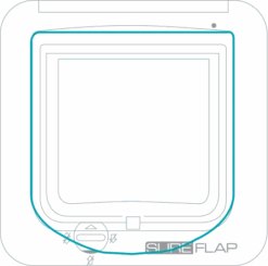 SureFlap Puerta Para Mascotas Blanca -Animalear Ventas catflap hole 62b98e1b6ac8b