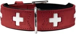 Hunter Collar Swiss Para Perros Color Rojo Y Negro