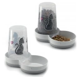 MODERNA Comedero Bebedero Tasty Large Cats In Love 1.5 L -Animalear Ventas comedero bebedero tasty large cats in love 1 5 l 1