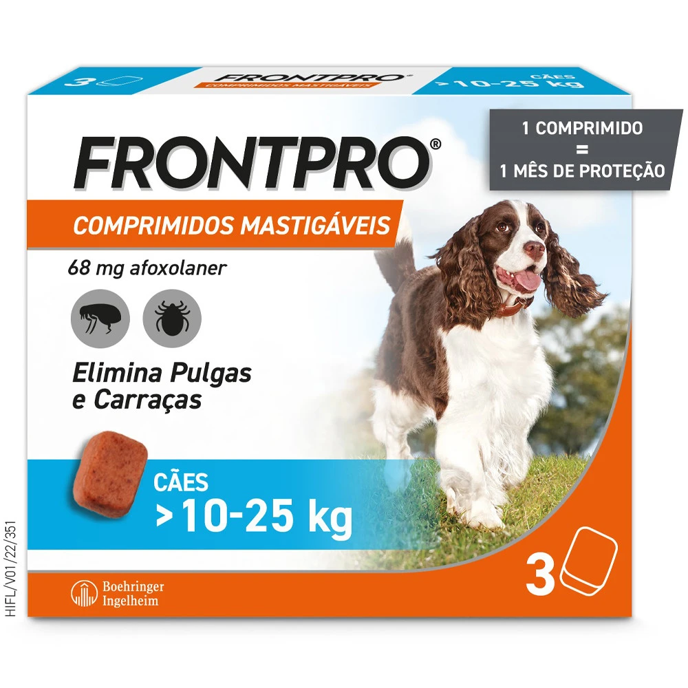 Comprimidos Masticables Antisitarios Perros De 10 A 25 Kg (68 Mg) 4 Comprimidos Masticables Antisitarios Perros De 10 A 25 Kg (68 Mg) - Imagen 2