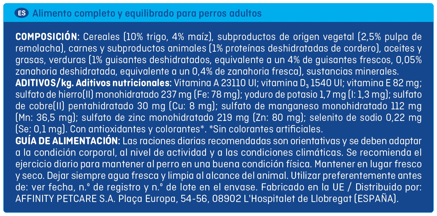 Excel Pienso Para Perros Adultos Con Cordero, Verduras Y Cereales 9 Excel Pienso Para Perros Adultos Con Cordero, Verduras Y Cereales - Imagen 7