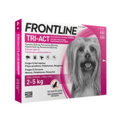Frontline Pipetas Tri-Act Solució Spot-On Para Perros De 2-5 Kg -Animalear Ventas frontline tri act 2 5 kg 6 pipetas