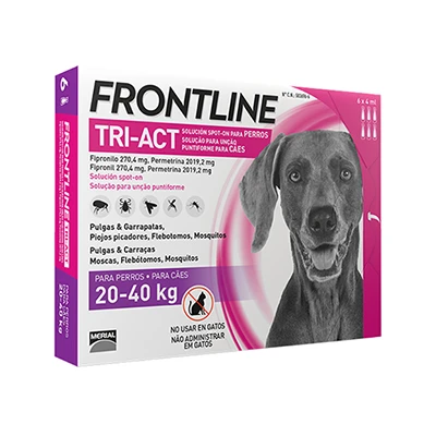 Frontline Pipetas Tri-Act Solución Spot-On Para Perros De 20-40 Kg 8 Frontline Pipetas Tri-Act Solución Spot-On Para Perros De 20-40 Kg - Imagen 6