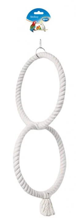 Juguete Loro Cuerda 2 Anillos 50 Cm