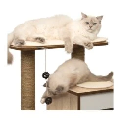 Catit Rascador De Madera Base Roble -Animalear Ventas mueble rascador para gatos v base vesper 2 621de7754e8d6