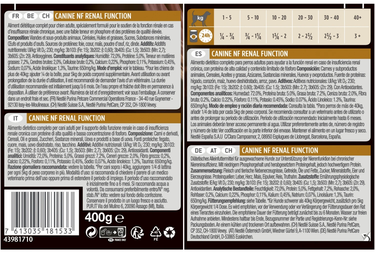 Pack 12 NF Renal Function Mousse 4 Pack 12 NF Renal Function Mousse - Imagen 2