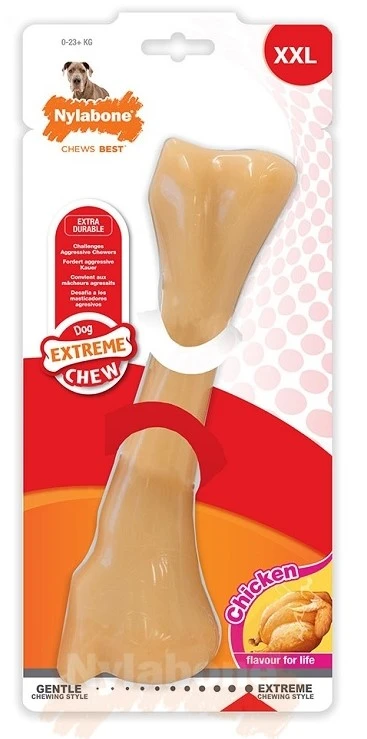 Nylabone Hueso Dura Chew Pollo Monster Para Perros 4 Nylabone Hueso Dura Chew Pollo Monster Para Perros - Imagen 2