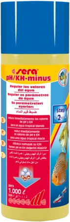 Sera PH/KH-minus Reduce Valores